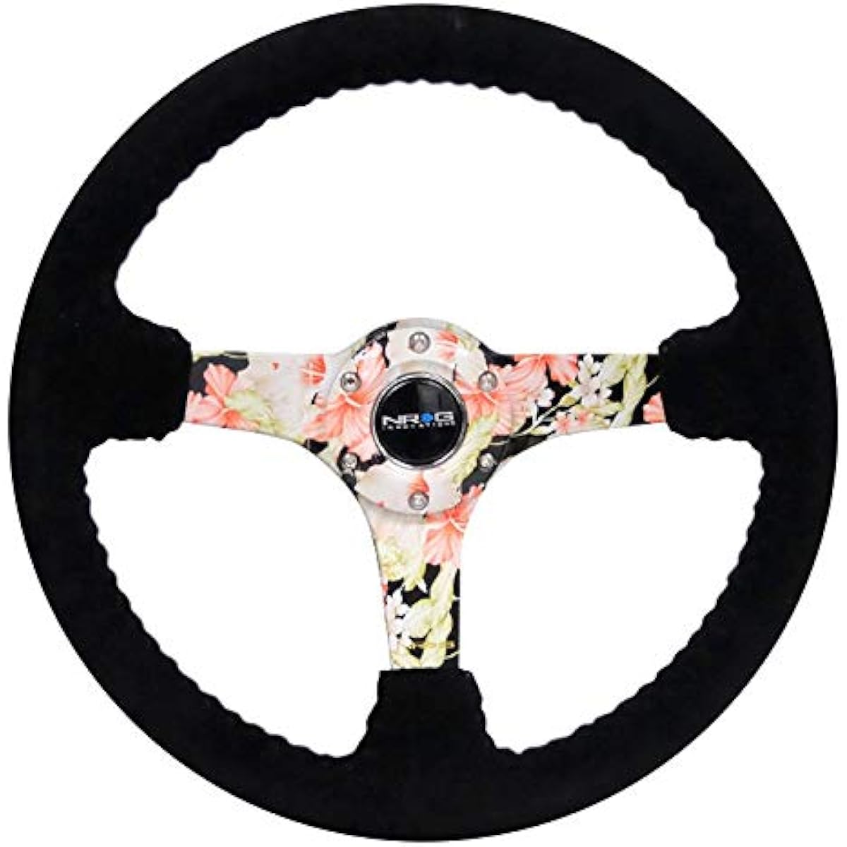 NRG reinforced steering wheel RST-036FL-S + USPL sticker