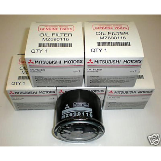 Mitsubishi genuine oil filter 5 pieces MZ690116 Evolution Montero Montero Sport Eclipse Turbo -Compatible with many other vehicles