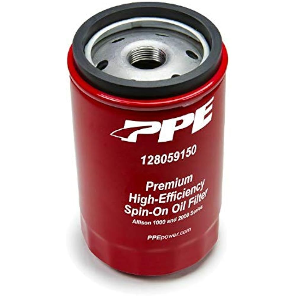 PPE Double Deep Spin Translus Mission Filter 128059150 & 5 Micron Premium High Efficiency Oil Filter 114000550 2001-2019 CHEVY/GMC 6.6 LLY LBZ LMM LML L5P Diesel