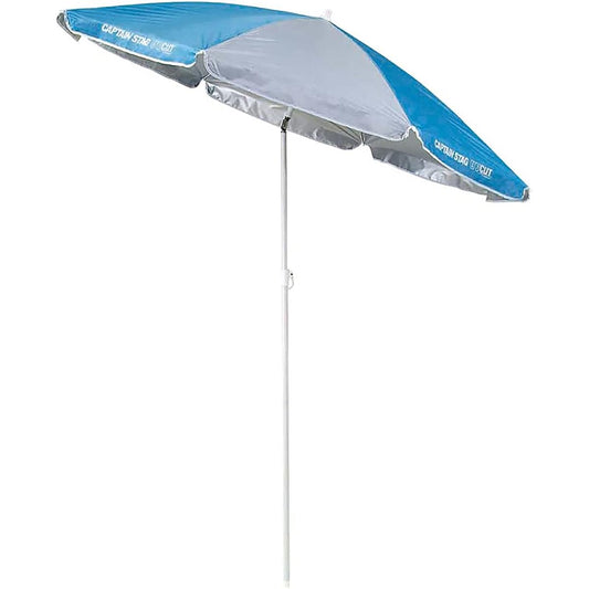 CAPTAIN STAG Parasol View Season UV Protection Parasol 180cm Blue x Silver M-1566