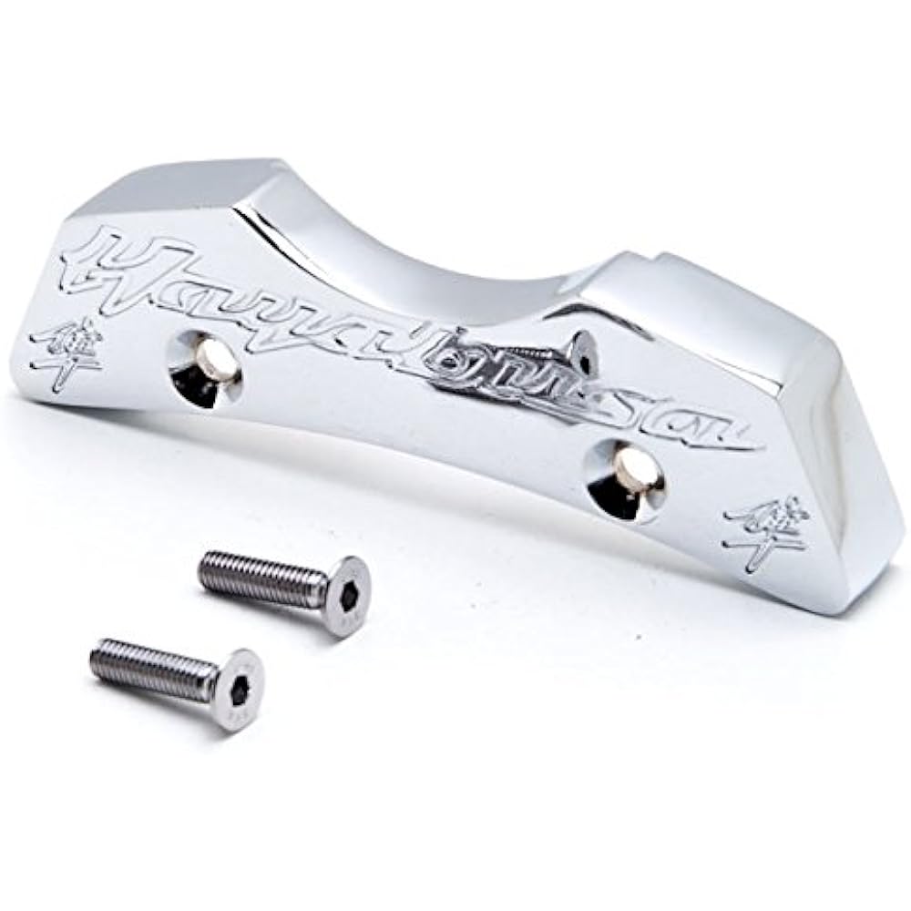 Krator NP016-C Chrome Gas Tank Pad Center Cap Cover (Suzuki Hayabusa GSX1300R 1999-2014 Chrome Gas Tank Pad Center Cap Hayabusa Logo)