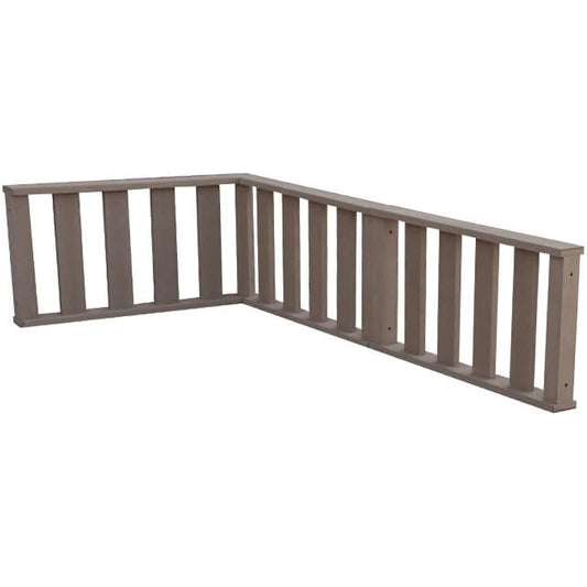 igarden Wood Deck Fence Low Type Dark Brown H450mm Set of 3 i10368_3f_db