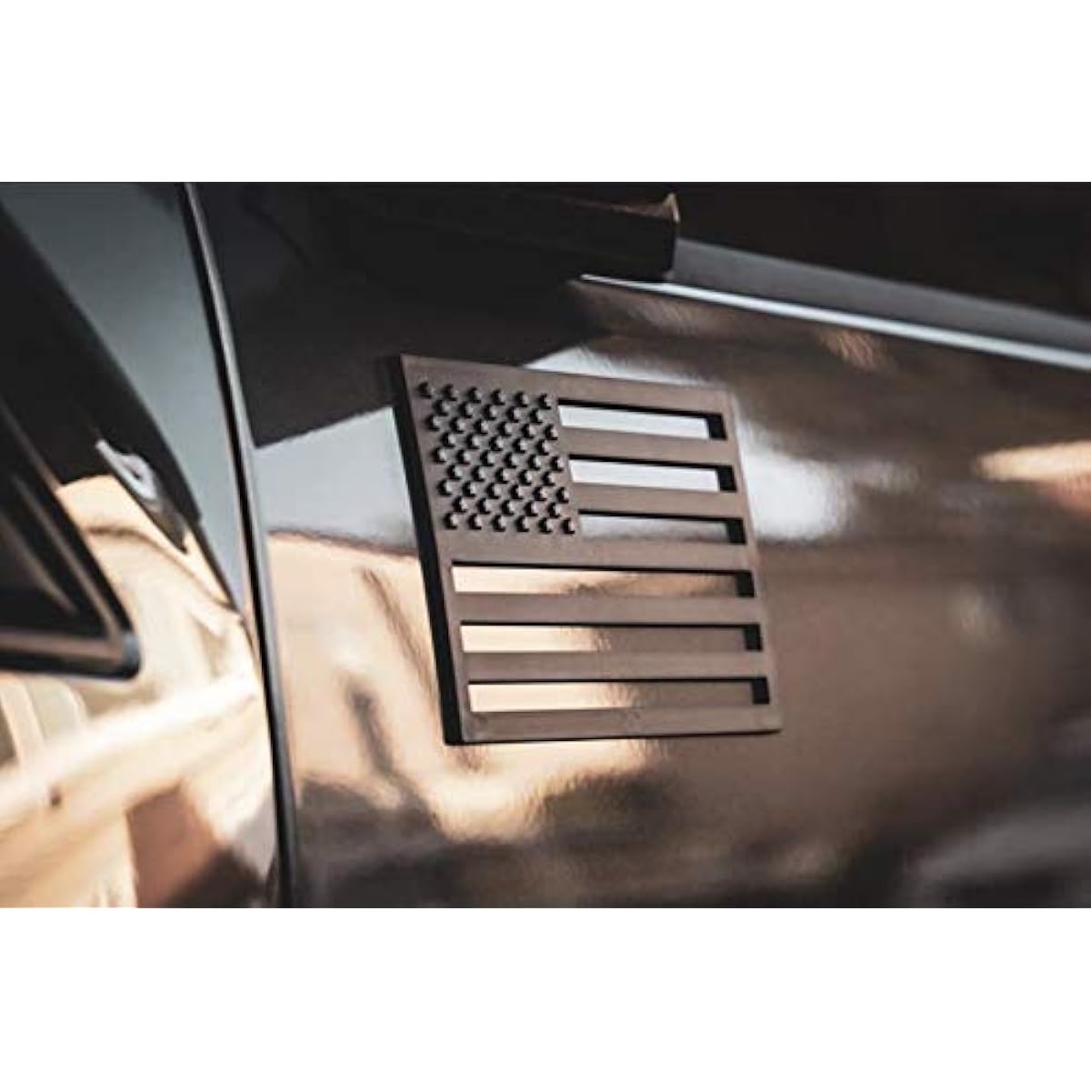 American flag emblem decalcar cutout -2 sets mat 3D3m for sticky badge cars and trucks