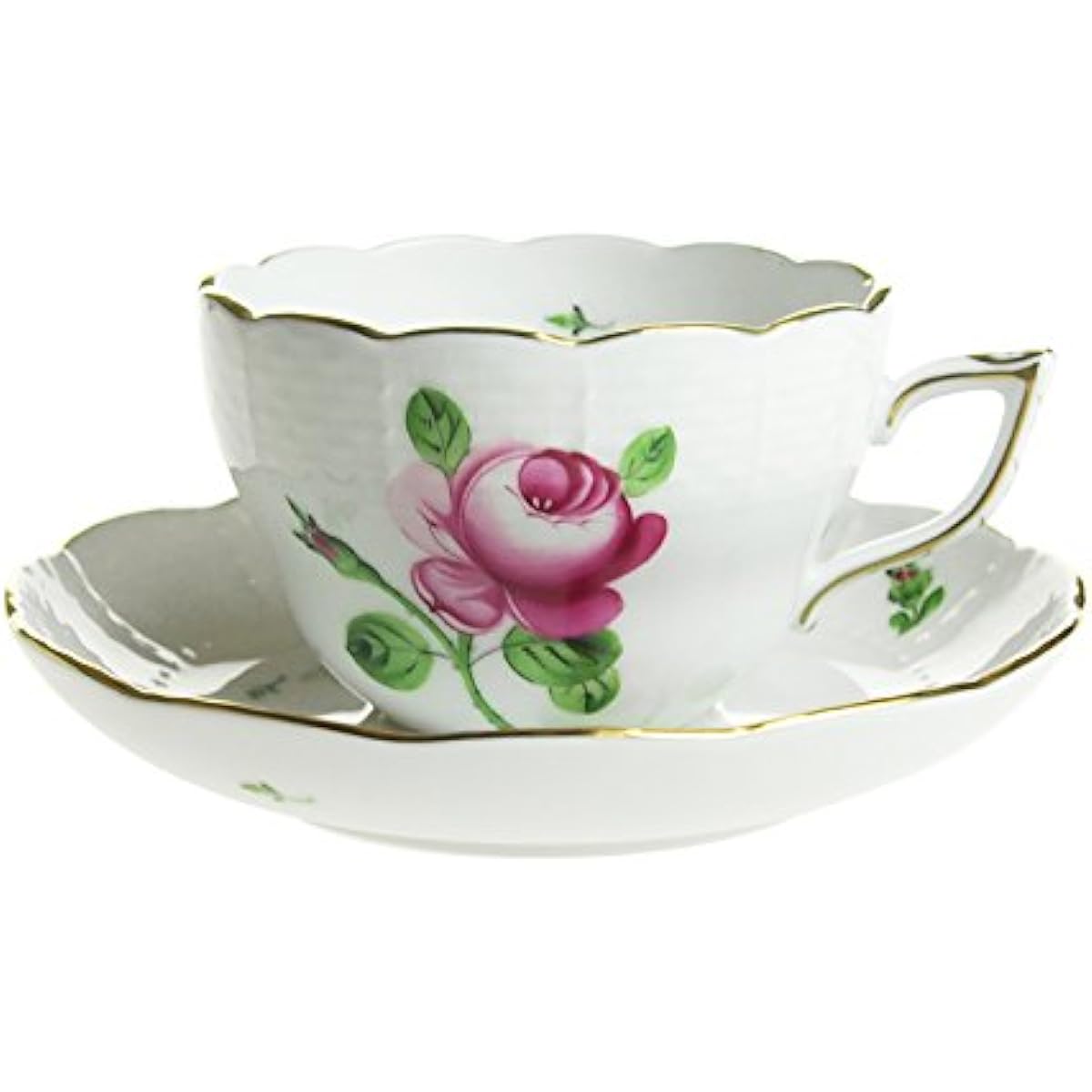 Herend Cup_Saucer Hand Veined Dual Use RB 730-0-00