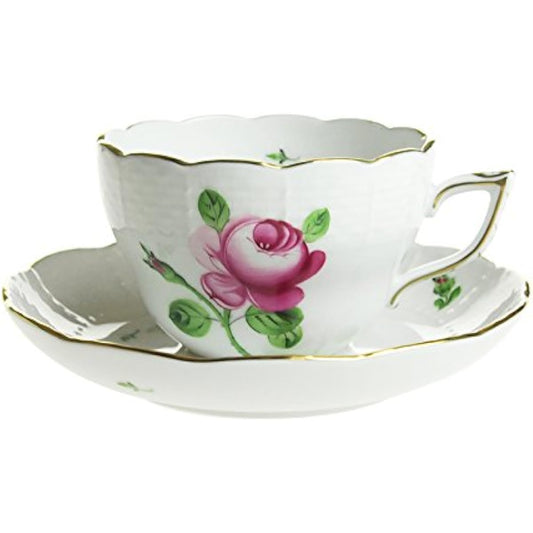Herend Cup_Saucer Hand Veined Dual Use RB 730-0-00