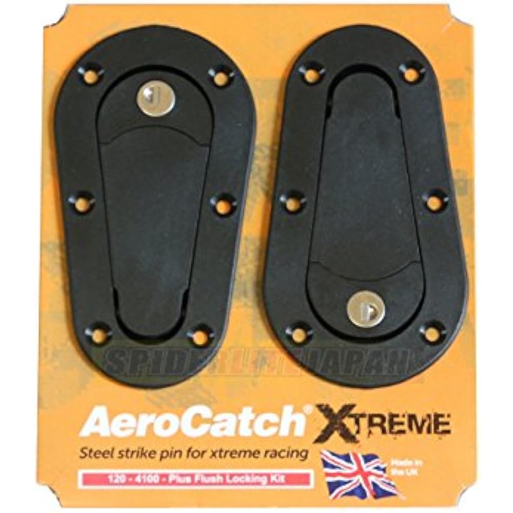 SFC AEROCATCH EXTREME Aero Catch Plus Flash Type with Key Black Steel Shaft 120-4100