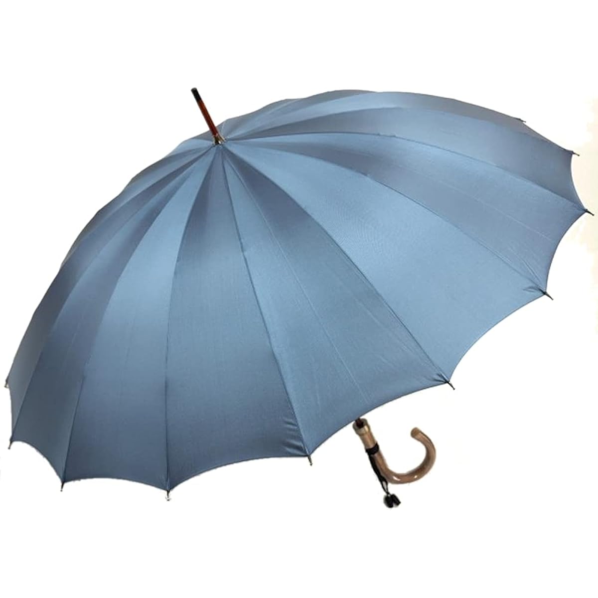 Maehara Koei Shoten Maehara Umbrella for Men Blue Gray Sintered Rattan