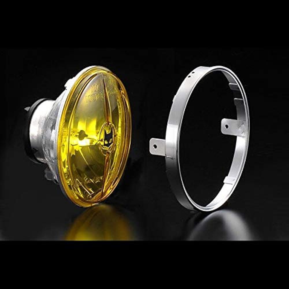 Marshall Headlight 722 / 702 Star Lux Unit Yellow Lens Multi Reflector H4 Bulb