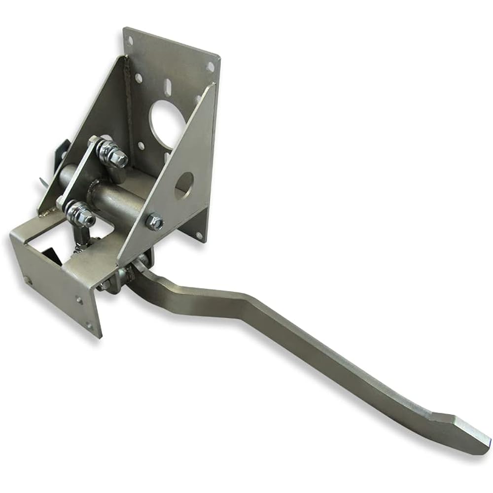 Universal 90 degrees under dash brake pedal bracket assembly zinc