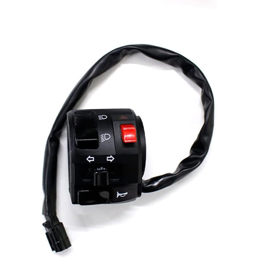 TWR Hunter Cub CT125 (JA55/JA65) Left Handle Switch ASSY Motorcycle Parts Accessories Touring Passing Switch with Hazard Switch Replacement for TWR Motorcycles
