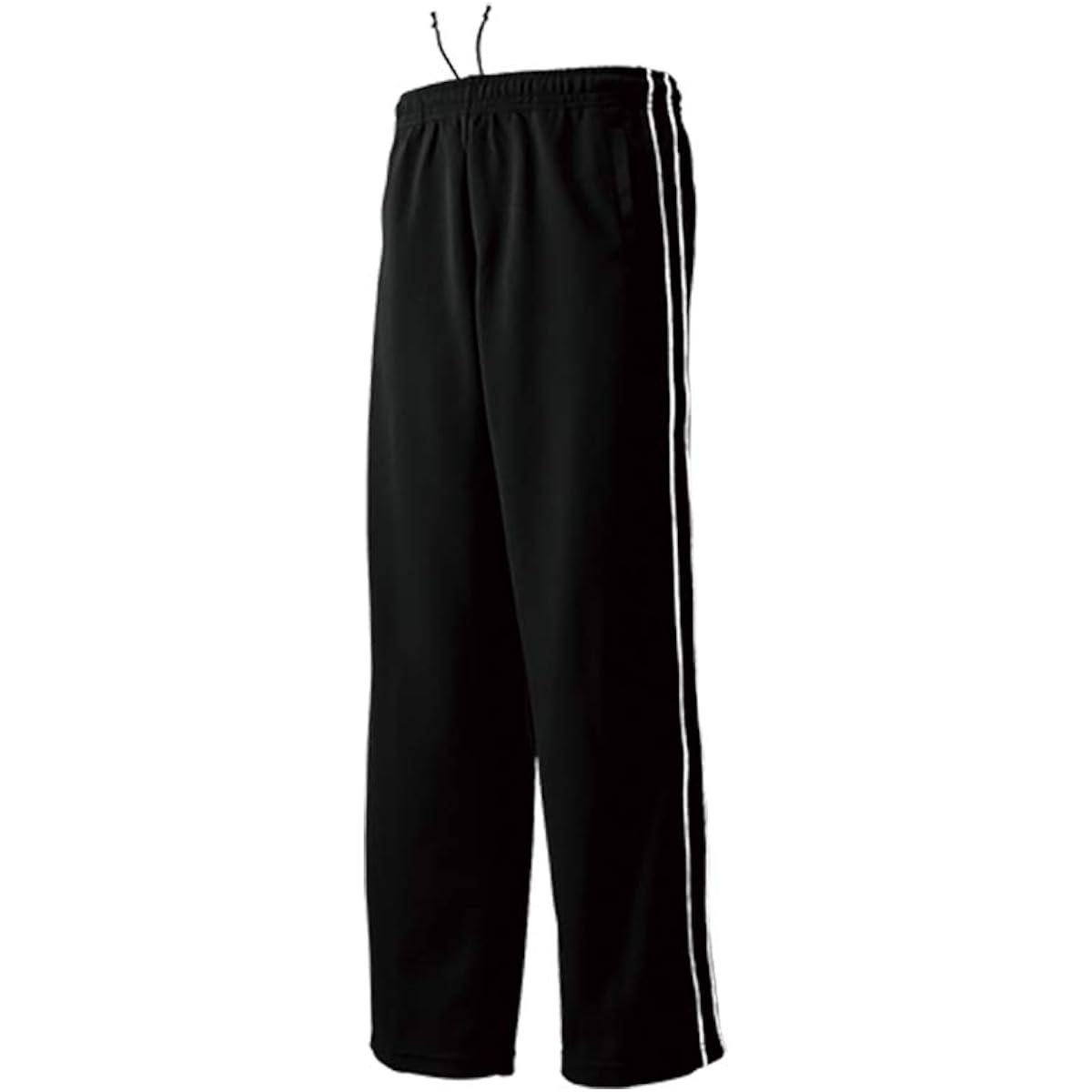 wundou Piping Training Pants Sweat Absorbent Quick Drying Jersey Black P2050-34 Black