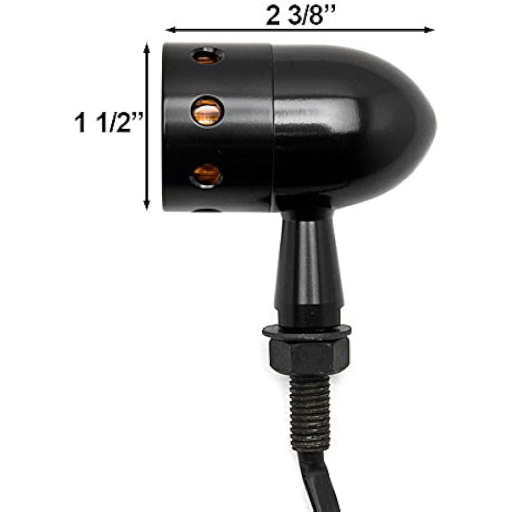 KRATOR 2 Black High Endurance Motorcycle Winker Light bulbs Winker Light