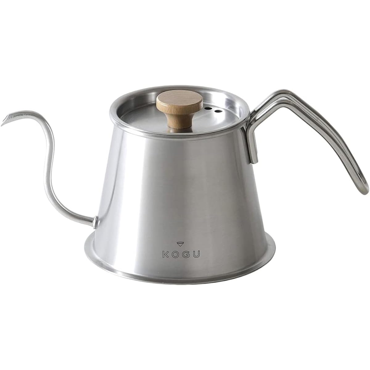 Coffee Tools KOGU Shimomura Planning Coffee Drip Pot Kettle Two Drip Pot Pro 500ml with Lid [Made in Japan] Stainless Steel Narrow Mouth Direct Fire Compatible with IH Pour Directly Below Coffee Kettle Outdoor Gift 44583 Tsubame-Sanjo