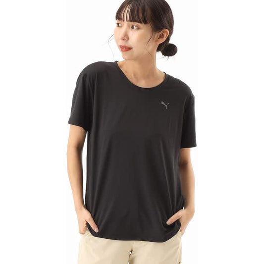 [PUMA] Yoga Studio Training Moisture Absorbent Quick Drying STUDIO YOGINI SS T-Shirt 523615 Women's