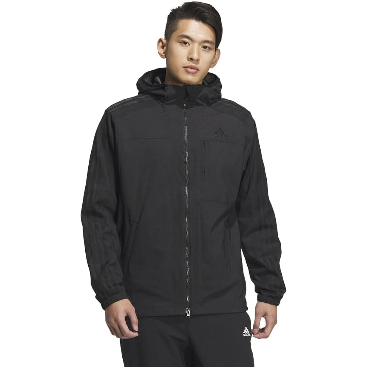 [Adidas] Hoodie Denim Look Regular Fit Stretch Woven Hooded Track Top BXF22 Men's