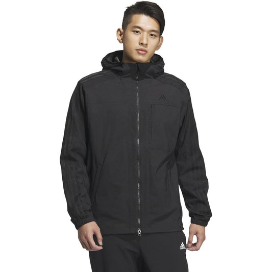 [Adidas] Hoodie Denim Look Regular Fit Stretch Woven Hooded Track Top BXF22 Men's