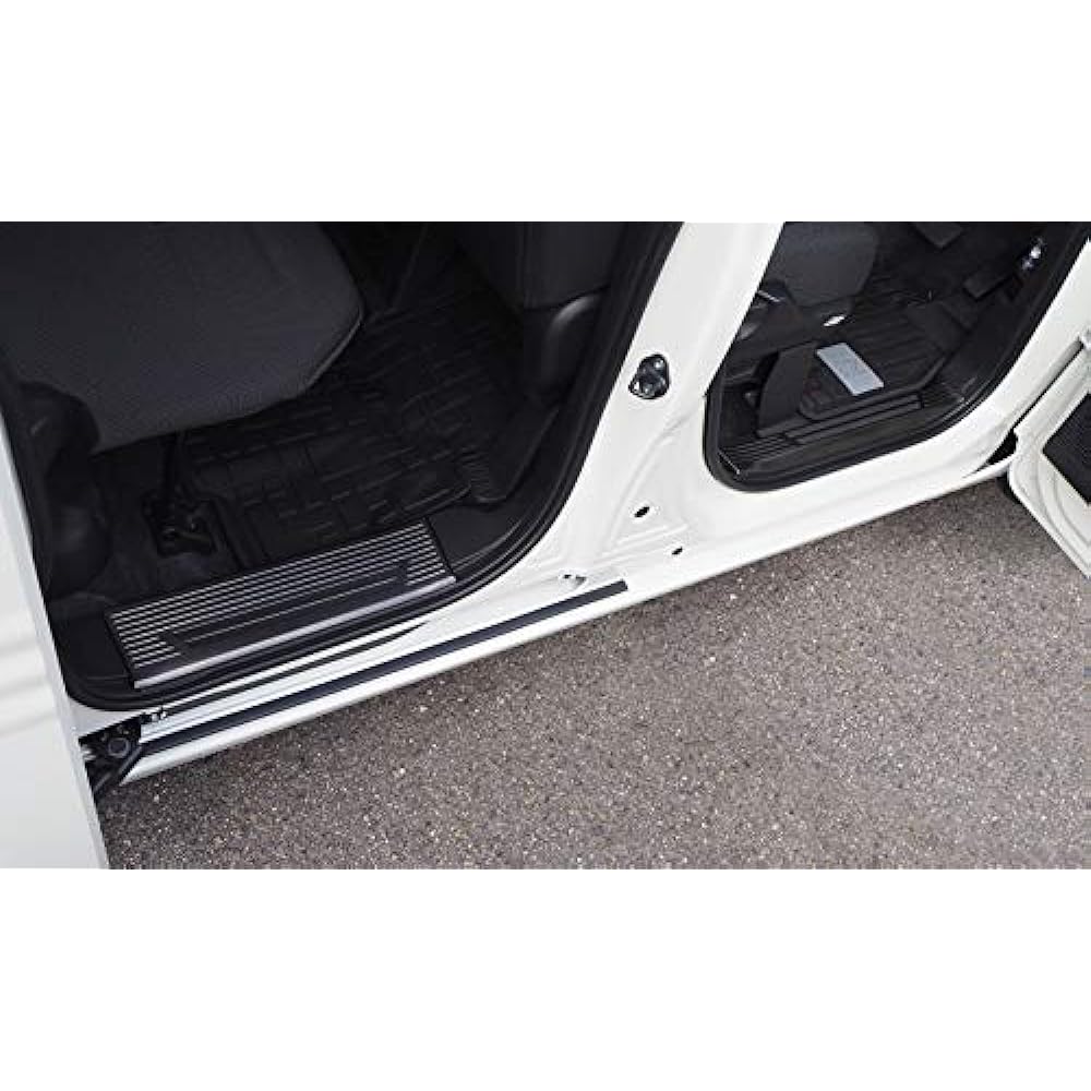 SAMURAI PRODUCED HONDA N-VAN Exclusive Scuff Plate Side Step Inside Non-Slip Front Rear Set 4P Black Hairline