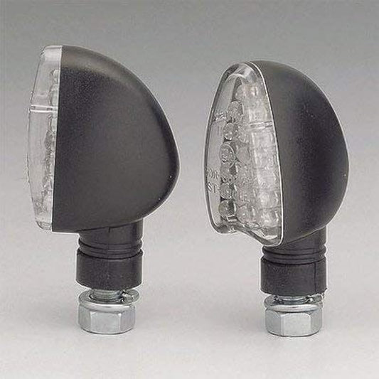 Kijima Motorcycle Bike Parts Turn Signal Lamp Arrow Type Black LED12V1W Set of 2 219-5138