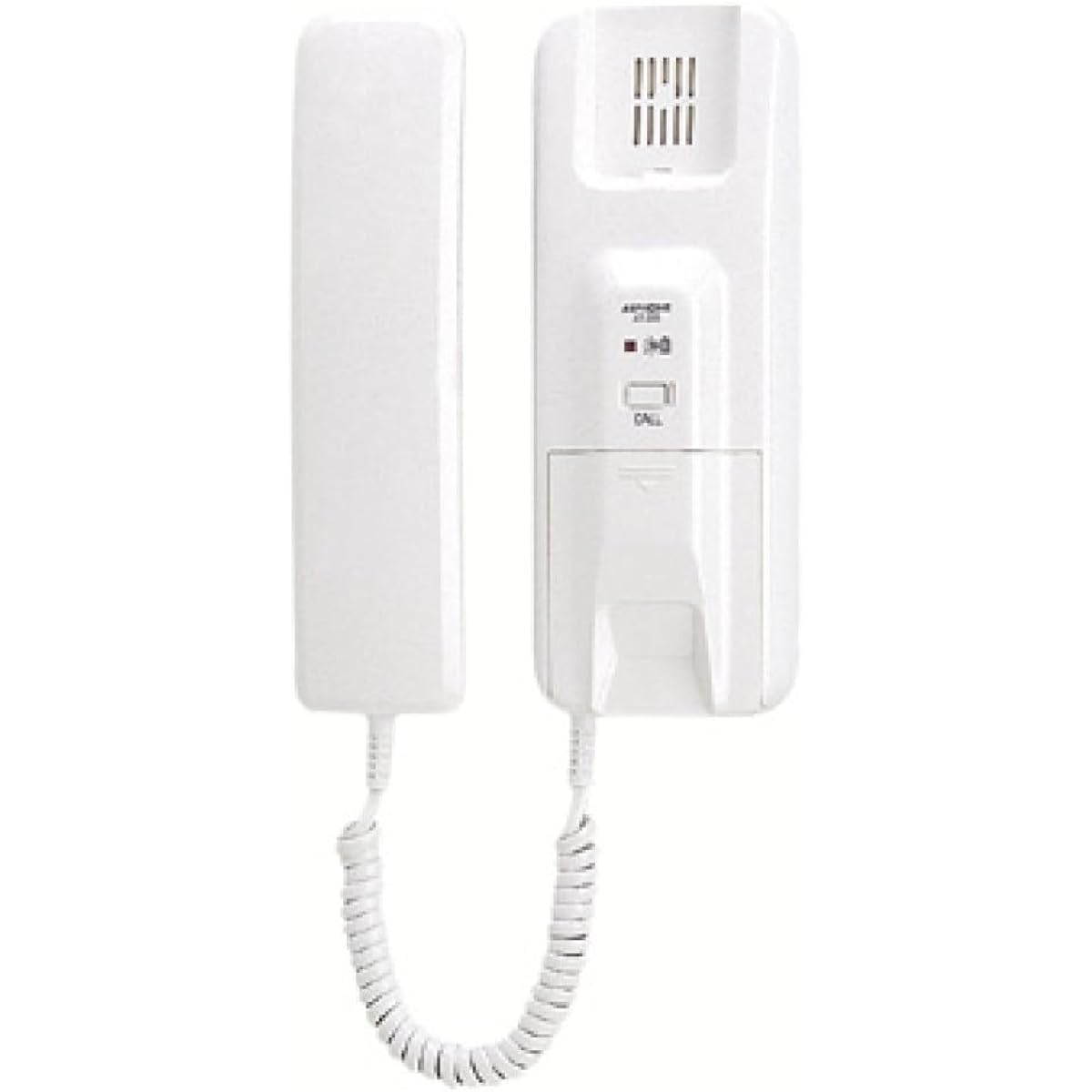 AT-206 iPhone Intercom Door Phone Base Unit, Wall Mounted, Wall Mounted, Handset Type, 3 Simultaneous Calls, AA Battery Operated, White