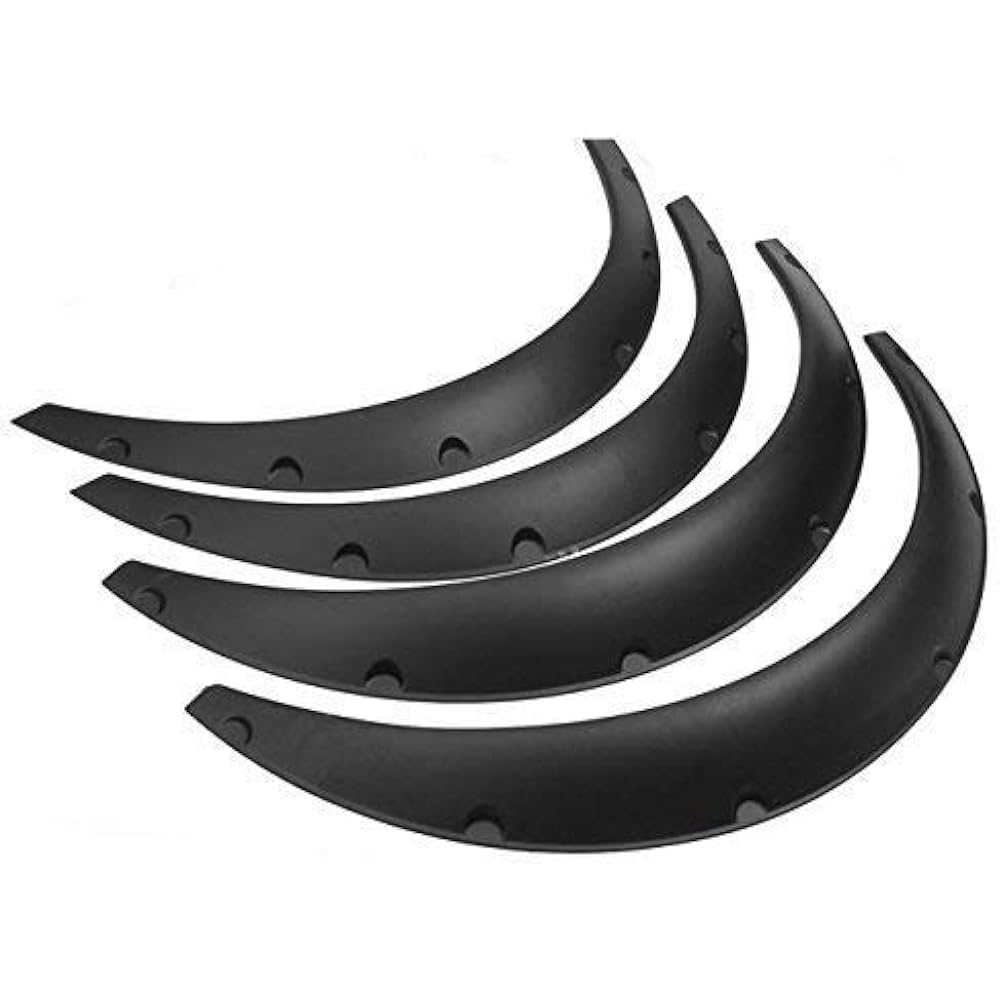 Over fender 50mm 4 pieces set general purpose bar fender hamitai for sedan light car minivan wagon light truck PP black
