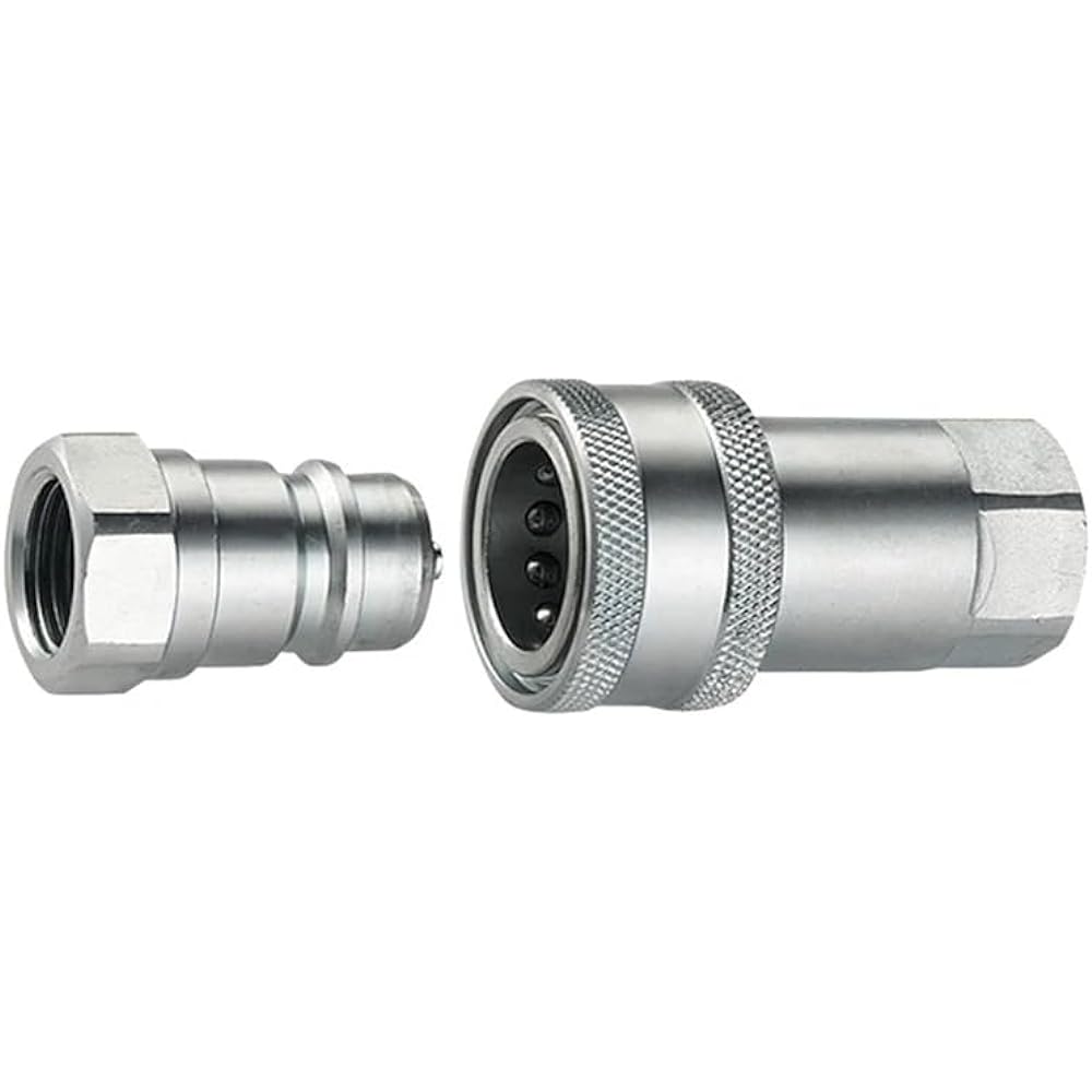 Car Parts 2X Quick Release Fitting ISO7241-A NPT Hydraulic Coupling Connector 1/2 inch Quick Change Interface Car Parts