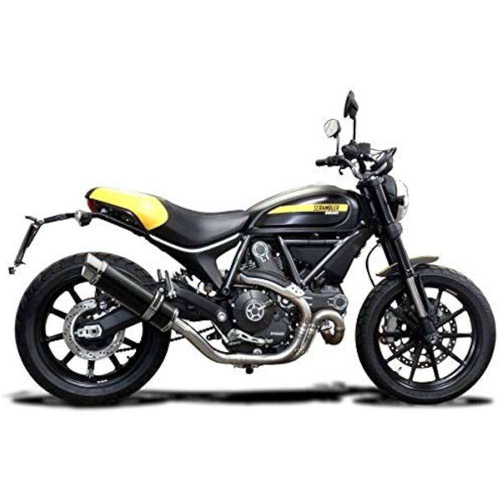 DELKEVIC SLIP ON CARBON Muffler DUCATI SCRAMBLER 800 2015-2016 350mm KIT26FR