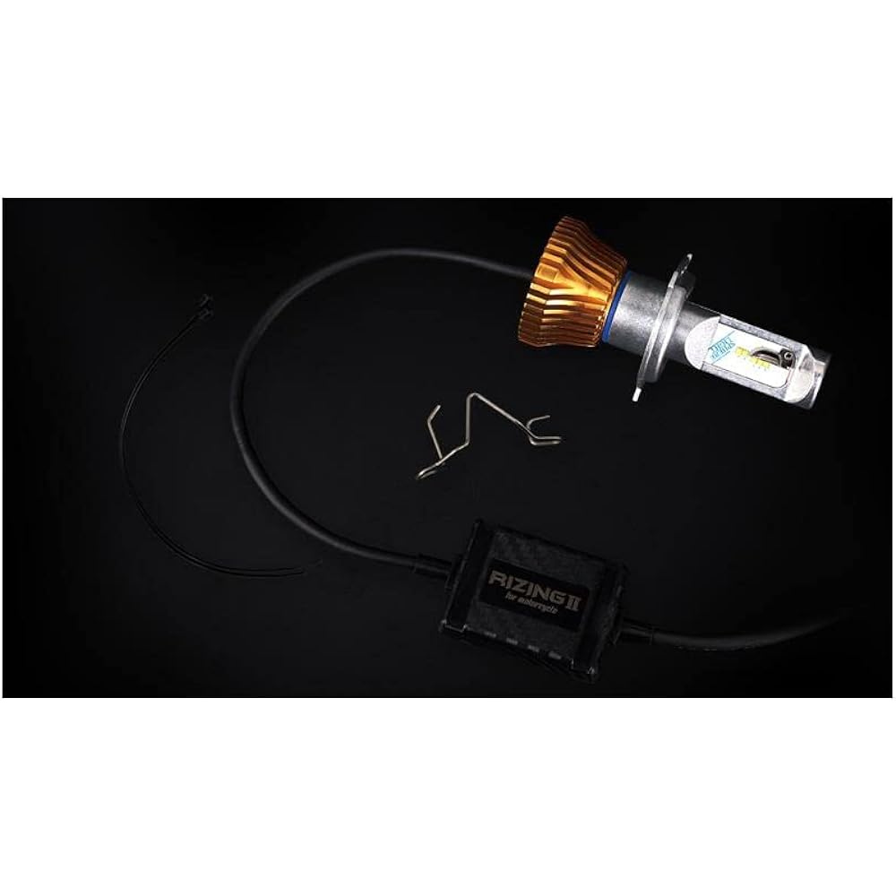 SPHERELIGHT Japanese LED headlight for motorcycles RIZING2 H4 Hi/Lo 6000K 2400 lumens SRBH4060-02 Vehicle inspection compatible Vibration resistant 20G For 2 wheels