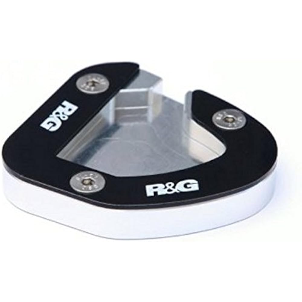 R&G Kickstand Shoe Aluminum/Stainless Steel Silver/Black GSX1250FA(-13) BANDIT1250 ABS [Bandit](07-) RG-PKS0014SI