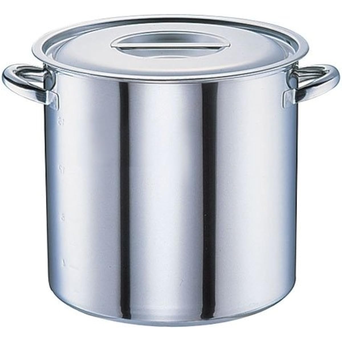 Oya Seisakusho Electromagnetic molybdenum pot 21cm with scale Stainless steel (18% chrome, 1.5% molybdenum) Bottom thickness 2.0mm Japan AZV6521