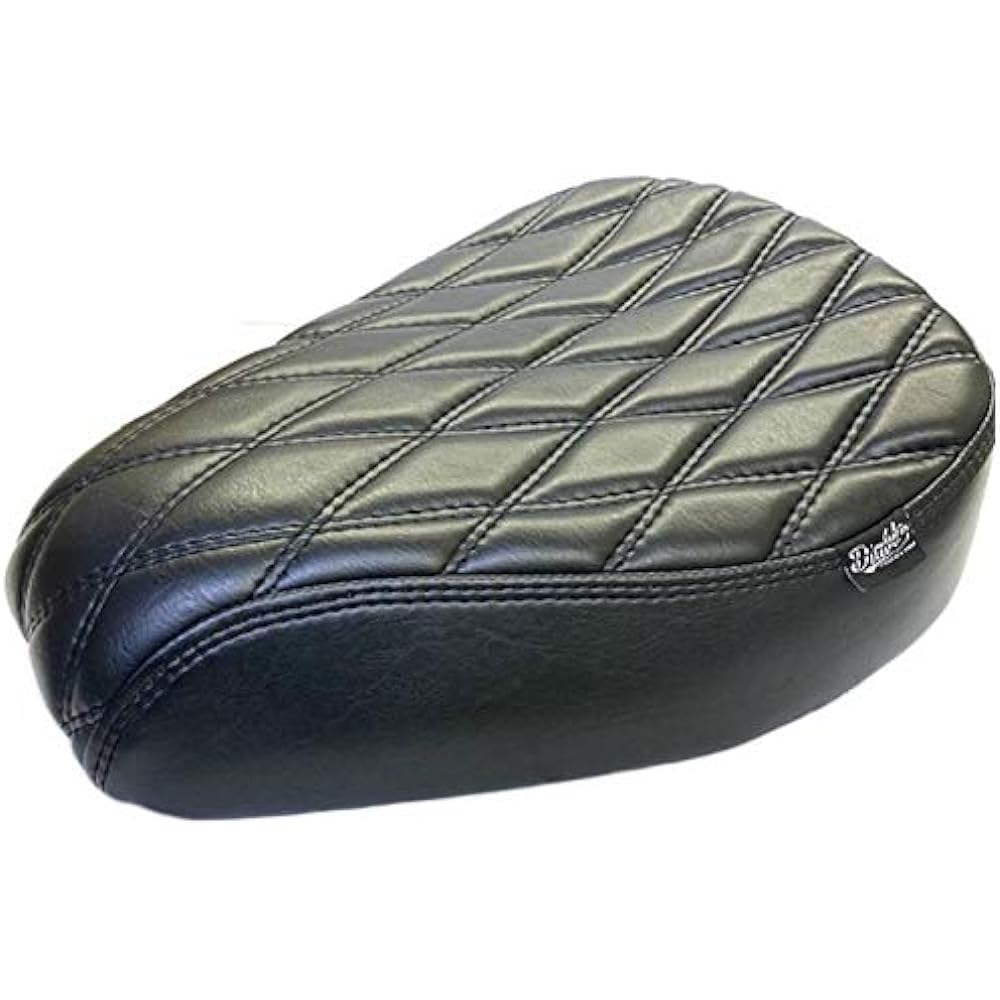 Honda Hunter Cub CT125 Replacement Seat CT20 Diablo Custom Works Seat (Diamond Stripes, Black Thread) for CT125 year 2020/Instruction manual included