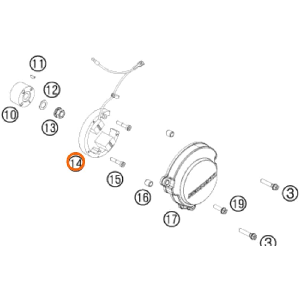 KTM OEM status assembly 50 SXS mini JR SR 2002-2018 45139004000