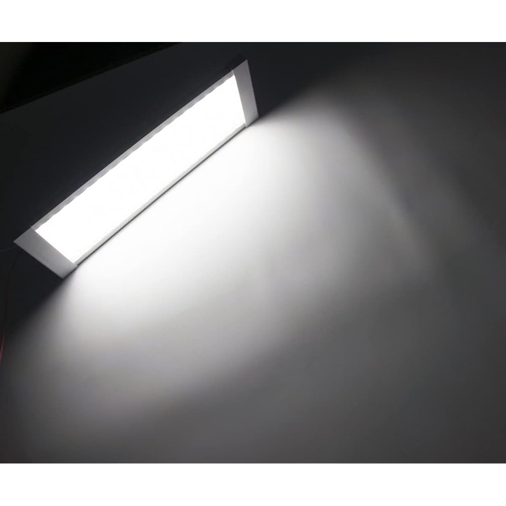 LED Light Room Lamp Land Length 460mm Width 150mm 2160 Lumen White Human Wide -angle Bear High Bear High Beam High Output Low -current 12V/24V Hiace Light Vantrack Truck Trainer Applicable to Camper Camping Car (1 pc)