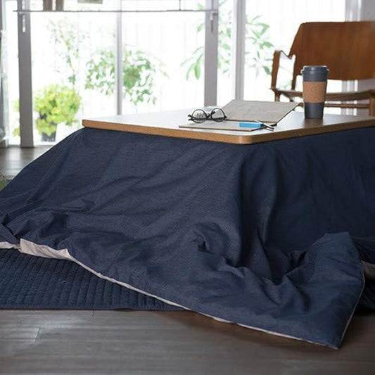 Fab the Home Kotatsu Duvet Cover Light Denim 200x240cm (Rectangle) Navy FH183855-310
