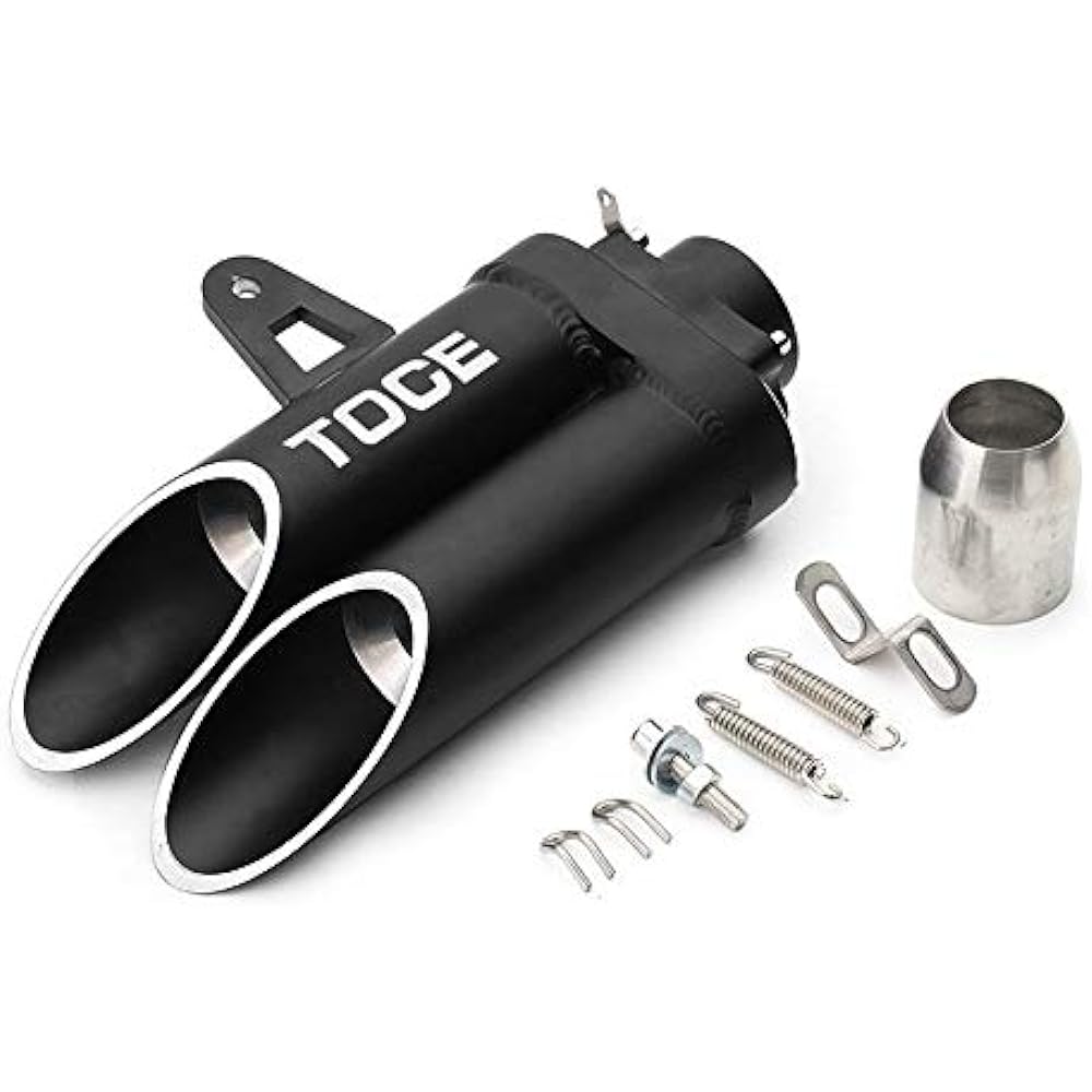 Motorcycle Bike Silencer Slip-on Muffler Bike Muffler General Purpose Inlet 50.8mm Length 280mm