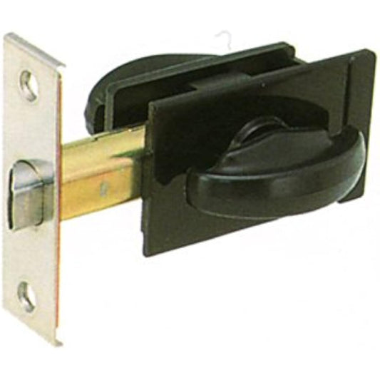 Asahi Kogyo MIWA Special Lock Aluminum Sash Lock M-35 Replacement Compatible with Fuji Sash Sash Black