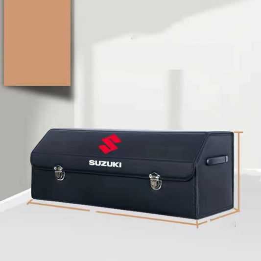 Suzuki Storage Case, Storage Box, Luggage Storage Soft, Ignis, Wagon R, Jimny, Swift, MR Wagon, Alto Accessories, Car Parts, Exclusive Logo, Pinch Mount, Durable, Long-Lasting, For Cars (Large, Suzuki)