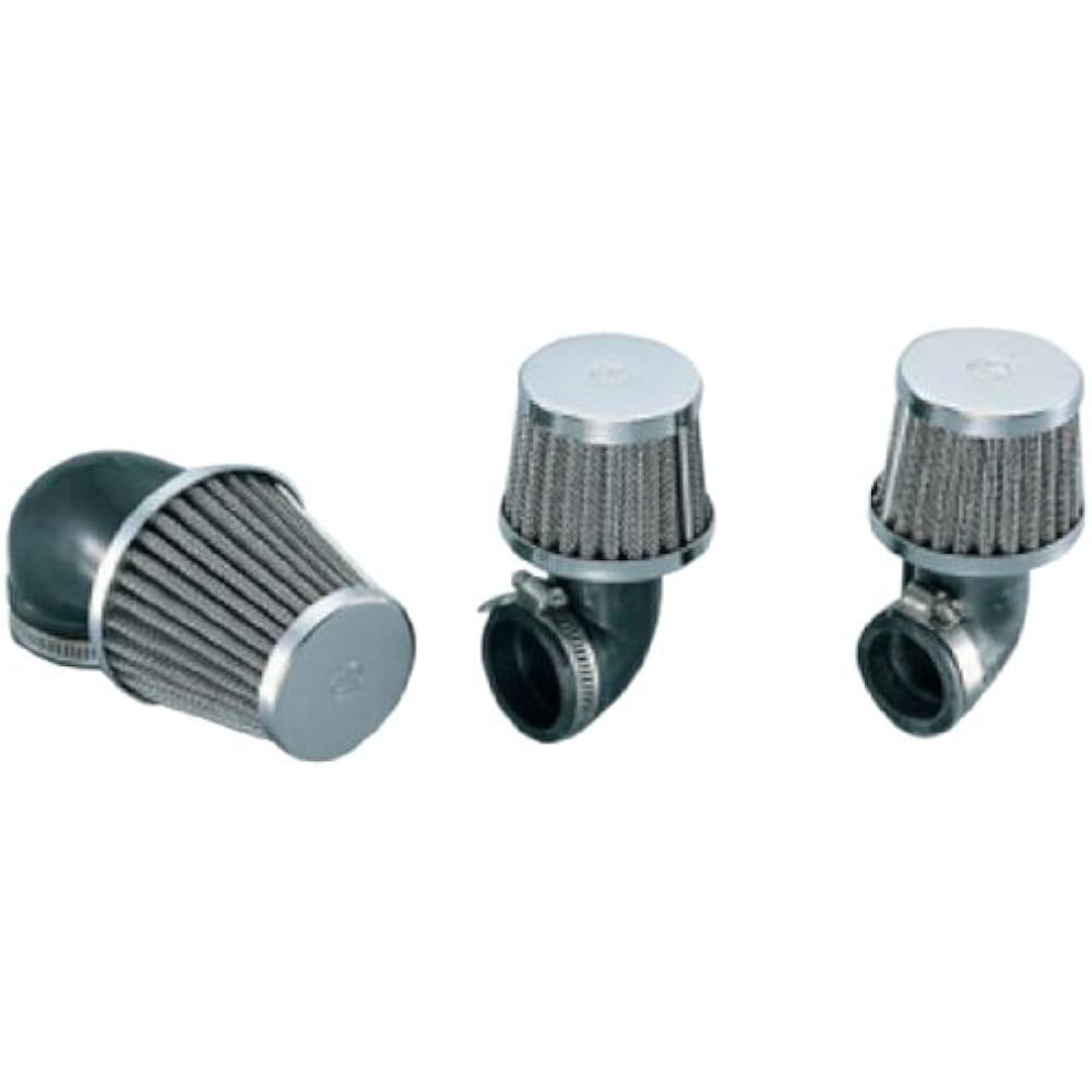 Kitaco 515-1000340 Power Filter (Elbow 90°/?34), Chrome Plated for Jog Z/Super Jog Z, etc
