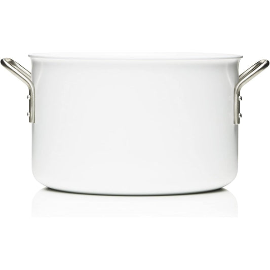 EVA-TRIO White Line Double Handed Pot 24cm/7.0L White 256670