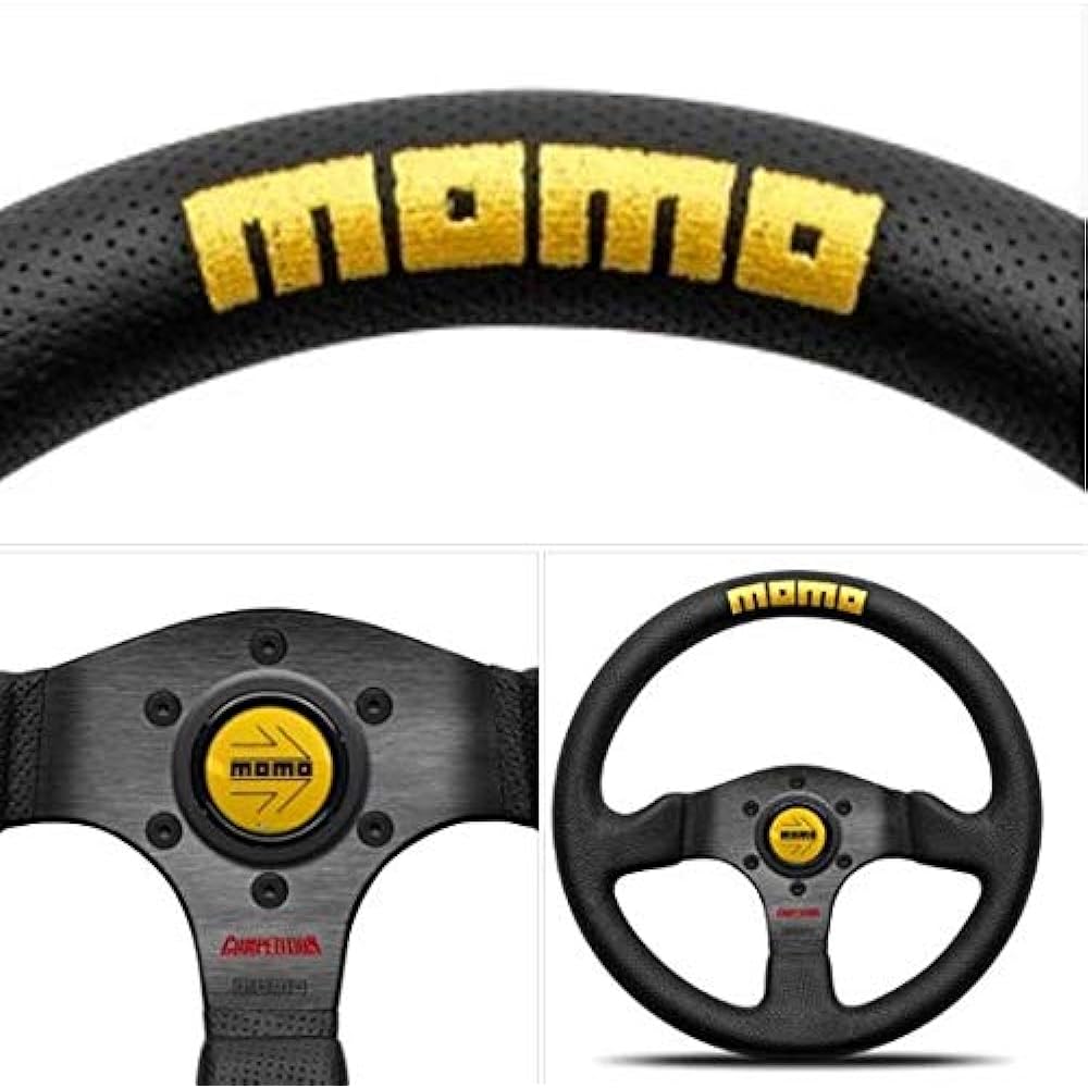 MOMO Steering COMPETITION Black Spoke/Black Air Leather 320mm C-70