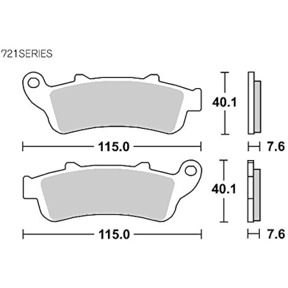 KITACO SBS Brake Pad 721HS Sinter Metal Foresight etc. 777-0721020