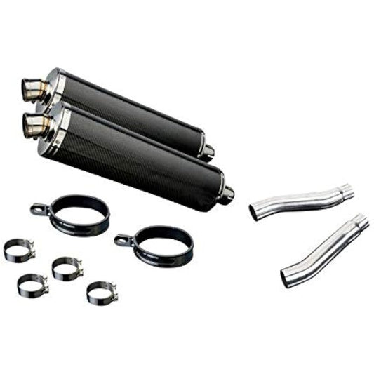 DELKEVIC Slip-On Carbon Oval Muffler ★Yamaha TRX850 1995-1999 450mm KIT0878