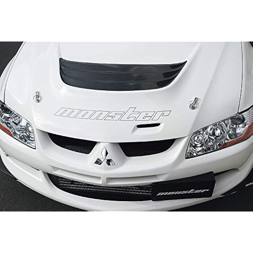 MONSTER SPORT hollow sticker curve light silver 650×85mm ZZZA15