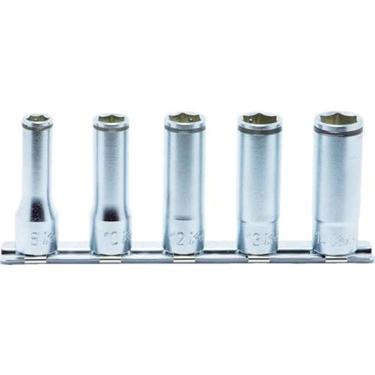 Yamashita Industrial Research Institute Koken 3/8 (9.5mm) SQ. Nut grip deep socket rail set 5 pieces RS3350M/5