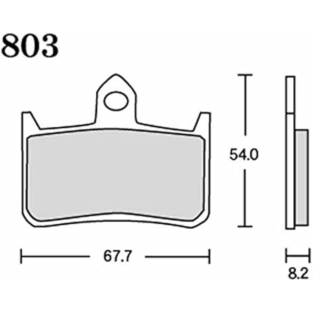 RK EXCEL RK (RK) Brake Pad Mega Alloy HONDA:VTR1000F '97~'01 X4 [Nissin 4P] (Front) etc. Motorcycle Motorcycle 803MA-X