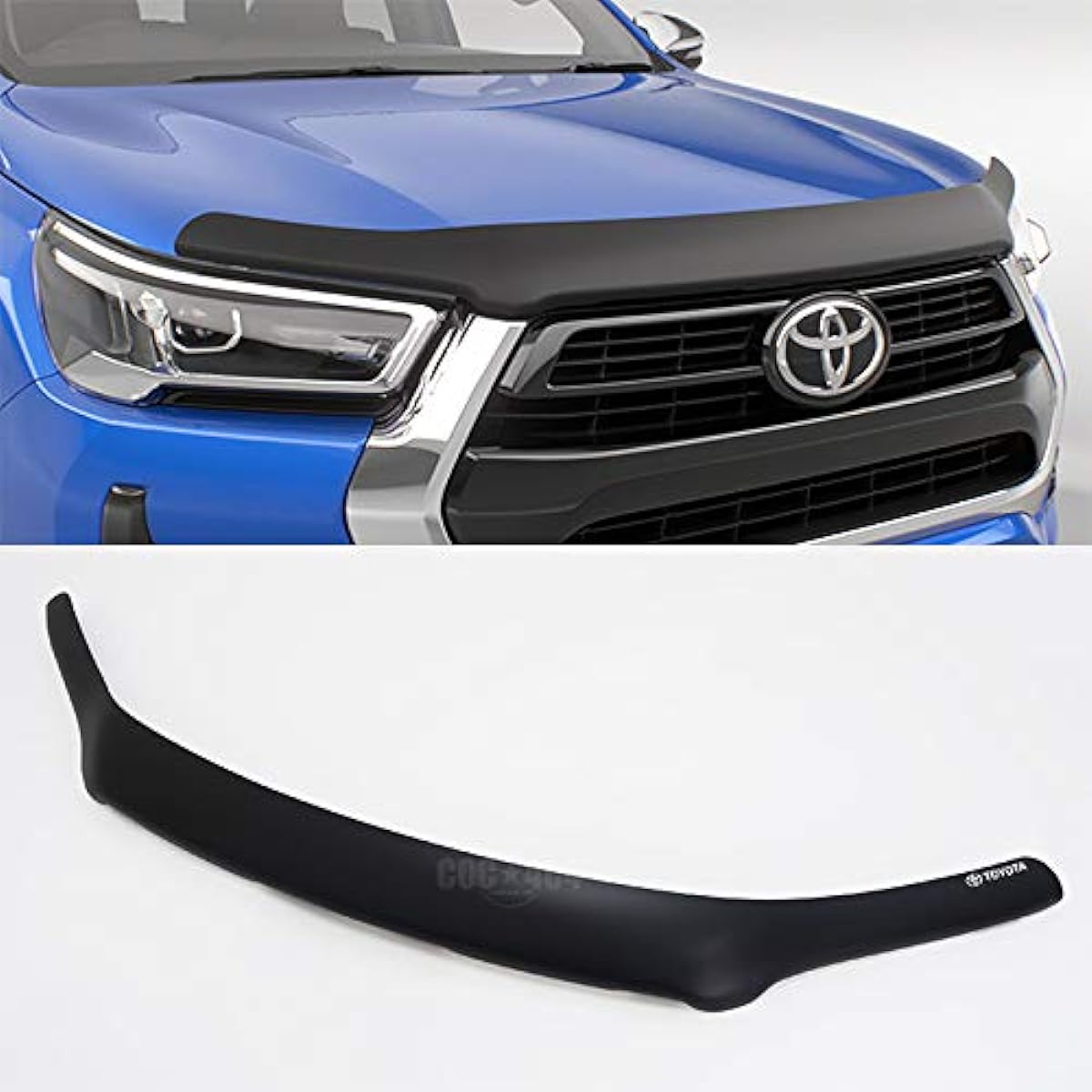 Australia (Australia) Toyota Genuine GUN125 Hilux Late Bug Guard/Hood Protector Matte Black