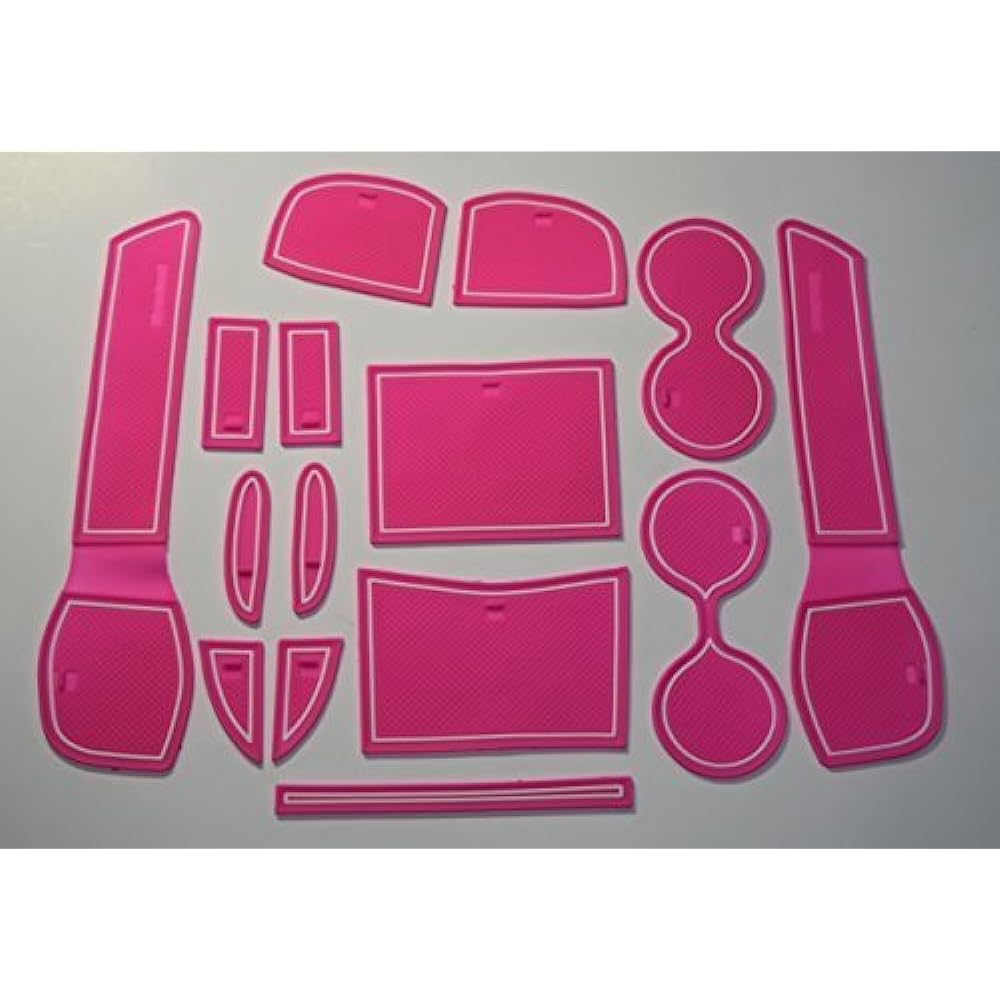 KINMEI Nissan New X-Trail Pink T32 Exclusive Design Interior Door Pocket Mat Drink Holder Anti-Slip Non-Slip Storage Space Protection Rubber Mat X-TRAIL NISAN New Car xt-p