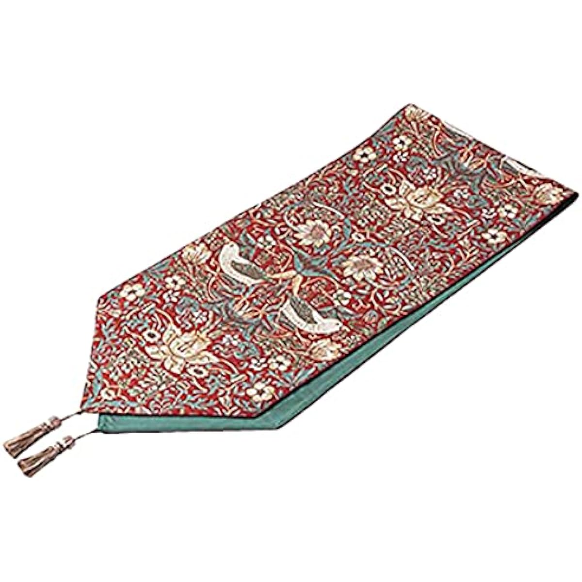 Kawashima Textile Cercon Morris Design Studio Strawberry Thief Table Runner 35 x 180Vcm HN1710 R Red