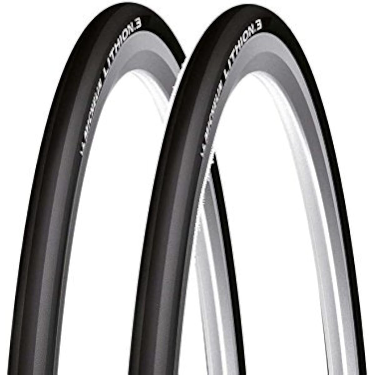 Set of 2 MICHELIN LITHION 3 Tire 700C (Black, 700×25c) [Parallel Import]