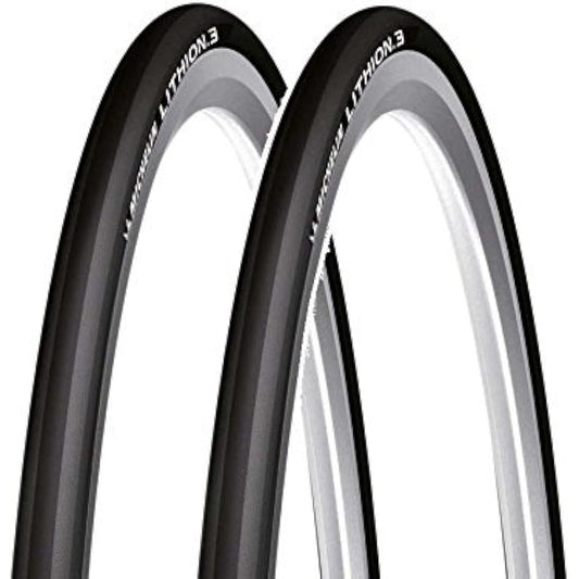 Set of 2 MICHELIN LITHION 3 Tire 700C (Black, 700×25c) [Parallel Import]
