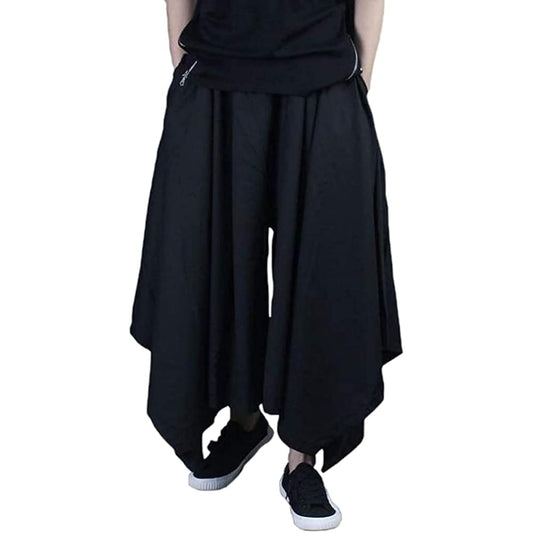 [Aspersio] Stylish Gaucho Pants Mode Style Sarouel